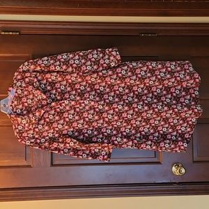 JMcLaughlin shirt waist print dress.